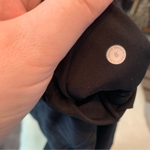 Lululemon Fast & Free 7/8 Tight II *Non-Reflective Nulux 25" Black 8 - Picture 6 of 11